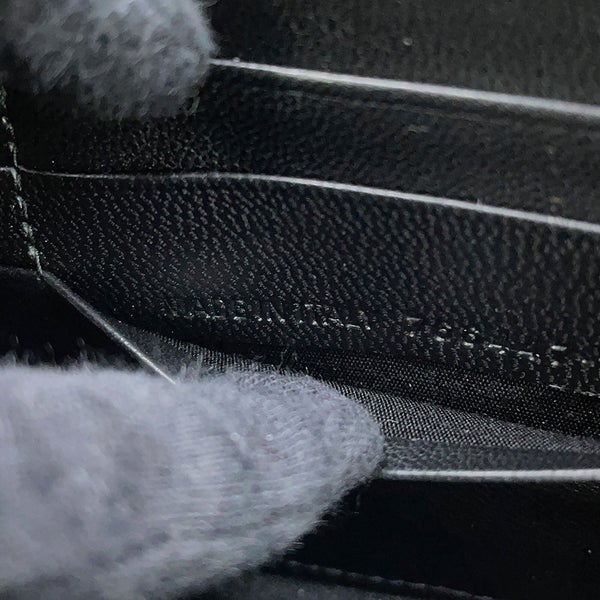バレンシアガ 長財布 クラッシュ コンチネンタルウォレット キルテッド クラッシュドカーフレザー 766447 BALENCIAGA 黒