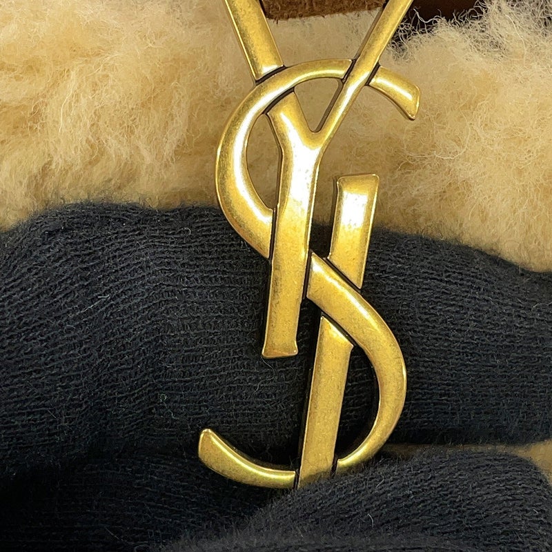 サンローランパリ ハンドバッグ LE 5 A 7 ミニ ホーボー シアリング レザー 760375 SAINT LAURENT PARIS