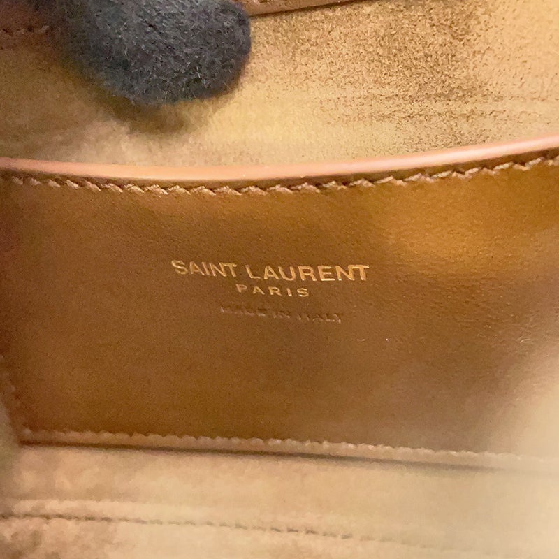 サンローランパリ ハンドバッグ LE 5 A 7 ミニ ホーボー シアリング レザー 760375 SAINT LAURENT PARIS