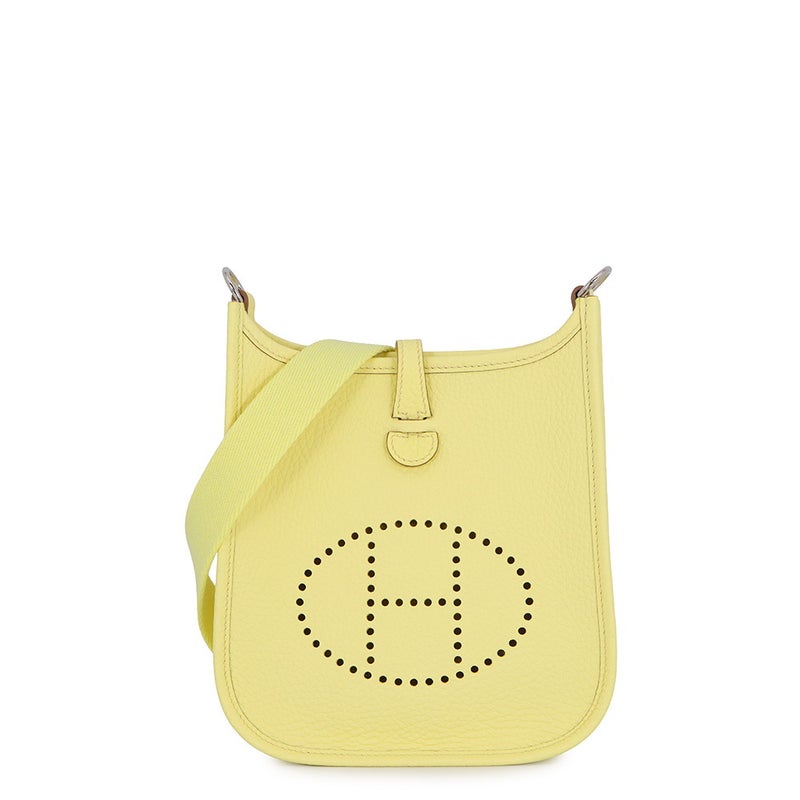 エルメス ショルダーバッグ エブリンTPM アマゾン 111cm リモンチェッロ/シルバー金具 トリヨンクレマンス K刻印 HERMES