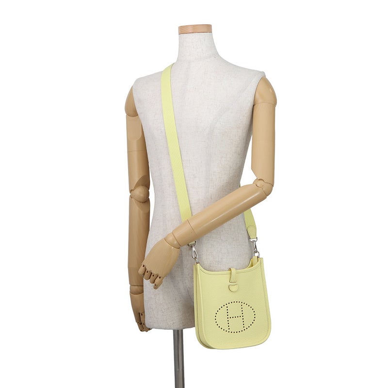 エルメス ショルダーバッグ エブリンTPM アマゾン 111cm リモンチェッロ/シルバー金具 トリヨンクレマンス K刻印 HERMES