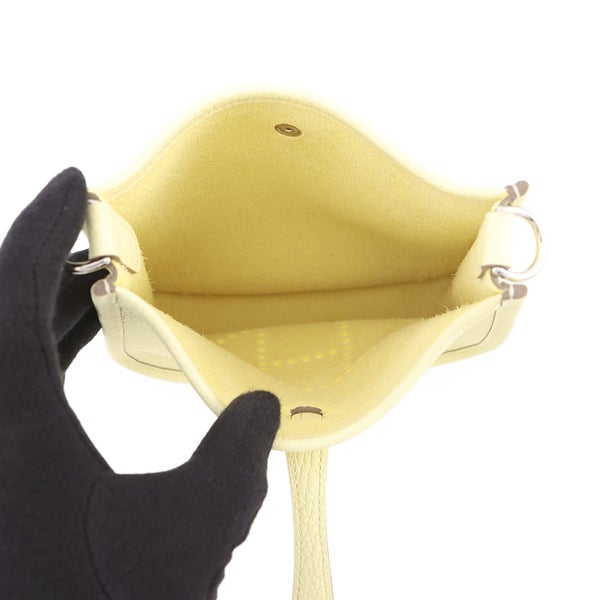 エルメス ショルダーバッグ エブリンTPM アマゾン 111cm リモンチェッロ/シルバー金具 トリヨンクレマンス K刻印 HERMES