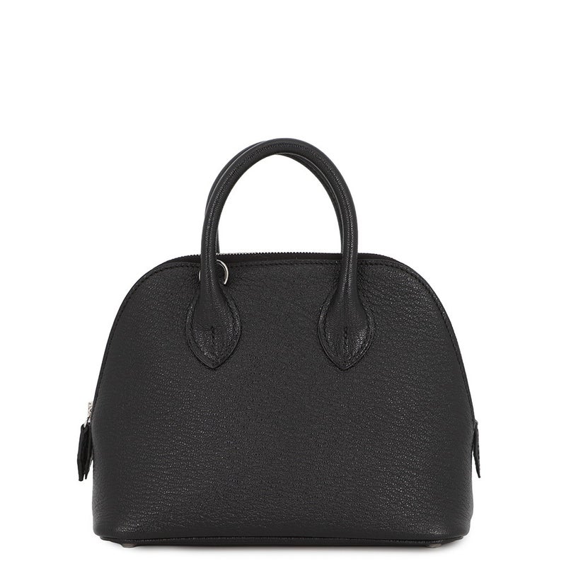 エルメス ボリード1923 ミニ ブラック/シルバー金具 シェブルシャムキラ G刻印 HERMES ２wayショルダー 黒