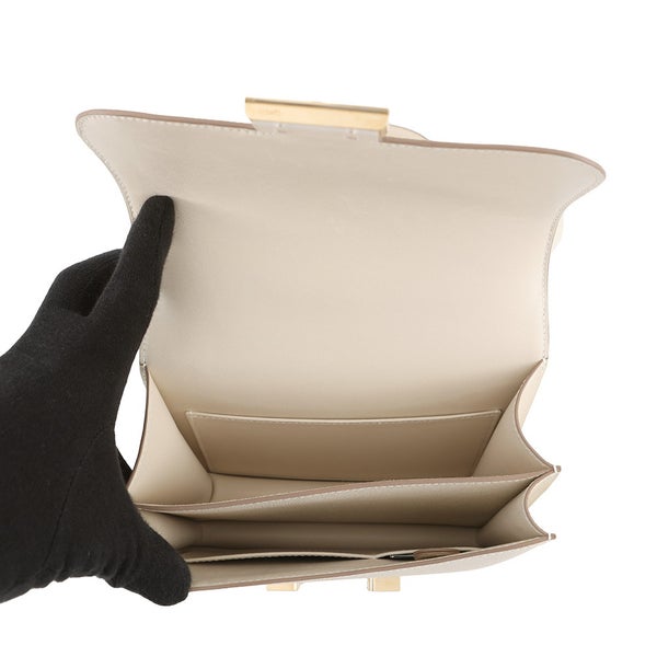 エルメス ショルダーバッグ ミニ コンスタンス3 ミロワール クレ/シャンパンゴールド金具 エプソン W刻印
