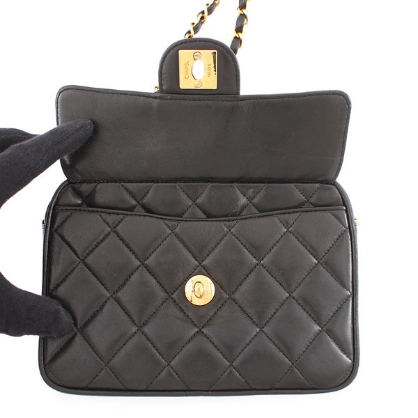 シャネル ショルダーバッグ マトラッセ ココマーク フリンジ タッセル ラムスキン CHANEL バッグ 黒