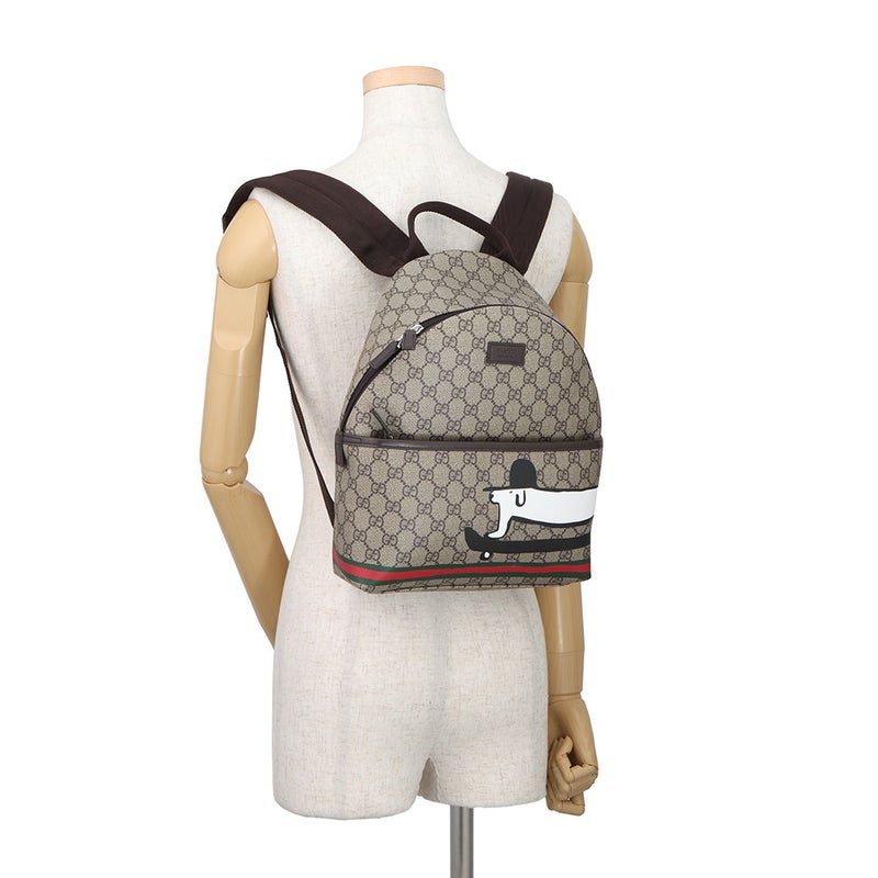 グッチ バックパック チルドレンズ ドッグ GGスプリーム/レザー 782708 GUCCI リュック キッズ ユアン・ロバーツ