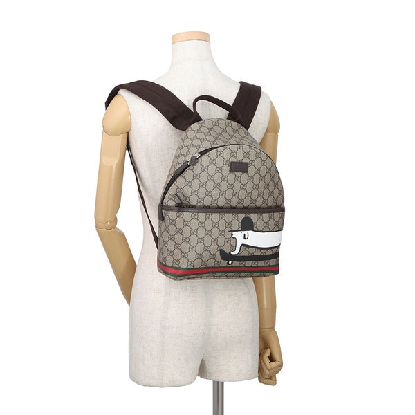 グッチ バックパック チルドレンズ ドッグ GGスプリーム/レザー 782708 GUCCI リュック キッズ ユアン・ロバーツ