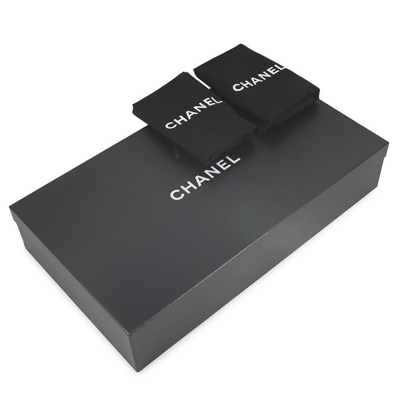 シャネル ロングブーツ ココマーク スエード/カーフスキン レディースサイズ36 1/2 G39171 CHANEL 靴 黒