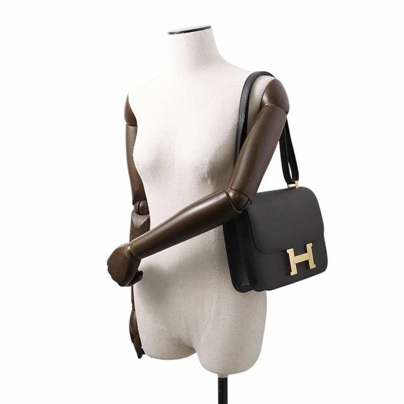 エルメス ショルダーバッグ コンスタンス3 24 ブラック/ゴールド金具 エプソン X刻印 黒