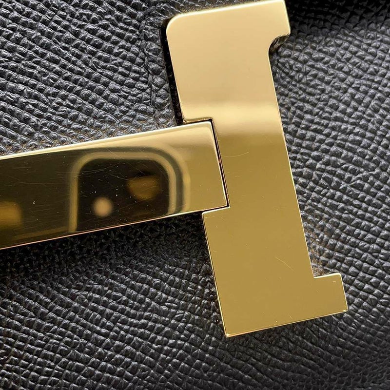 エルメス ショルダーバッグ コンスタンス3 24 ブラック/ゴールド金具 エプソン X刻印 黒