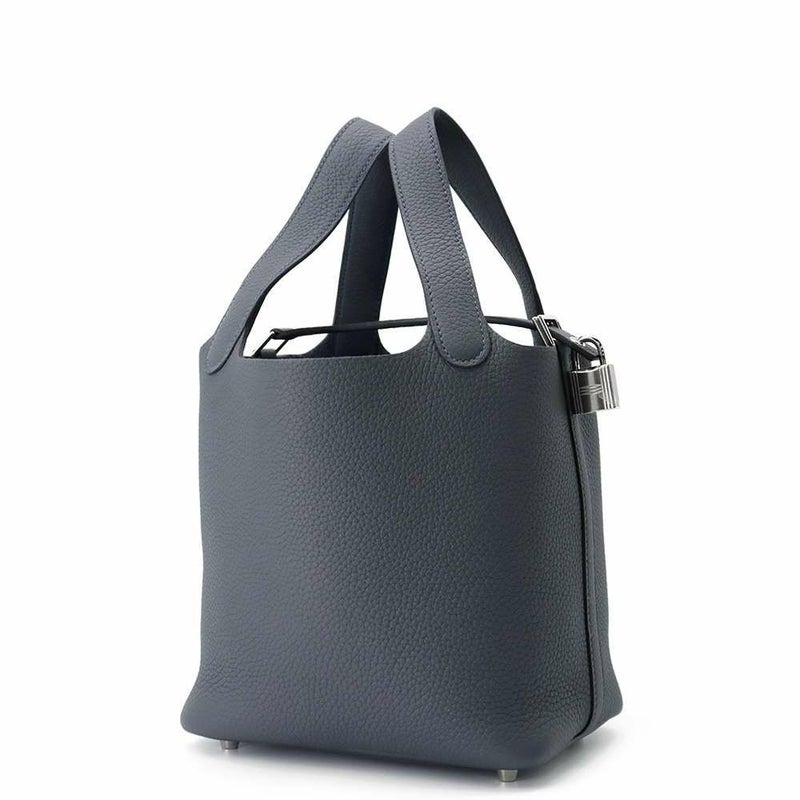 エルメス ハンドバッグ ピコタンロックPM グリミスティ/シルバー金具 トリヨンクレマンス K刻印 HERMES トートバッグ
