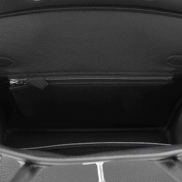 エルメス バーキン30 ブラック/シルバー金具 トゴ K刻印 HERMES Birkin ハンドバッグ