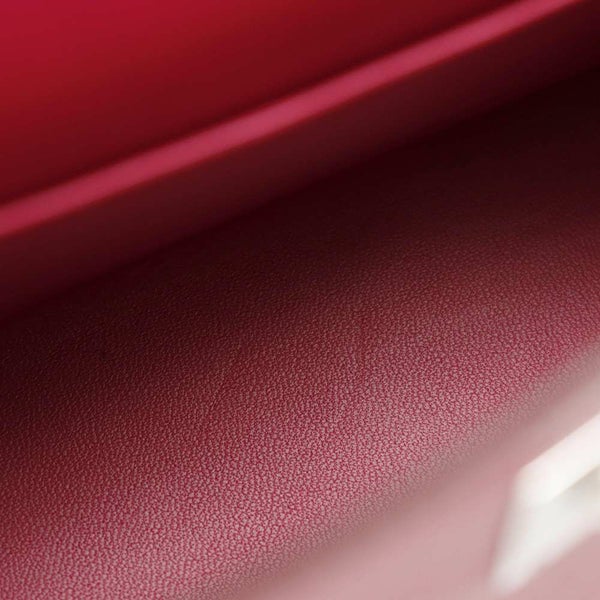 エルメス ミニケリードゥ 外縫い トリコロール ルビー/ルージュアッシュ/ローズアザレ/シルバー金具 エプソン W刻印