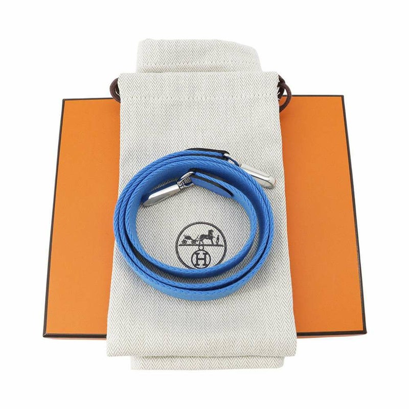 エルメス ショルダーバッグ エブリンTPM ブルーイドラ/シルバー金具 トリヨンクレマンス W刻印 HERMES Evelyne