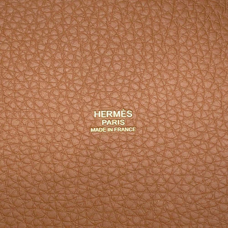 エルメス ハンドバッグ ピコタンロックMM ゴールド/ゴールド金具 トリヨンクレマンス W刻印