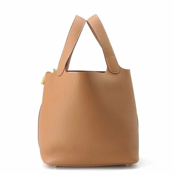 エルメス ハンドバッグ ピコタンロックMM ゴールド/ゴールド金具 トリヨンクレマンス W刻印