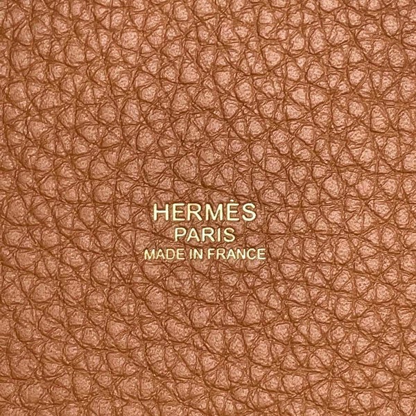 エルメス ハンドバッグ ピコタンロックMM ゴールド/ゴールド金具 トリヨンクレマンス W刻印