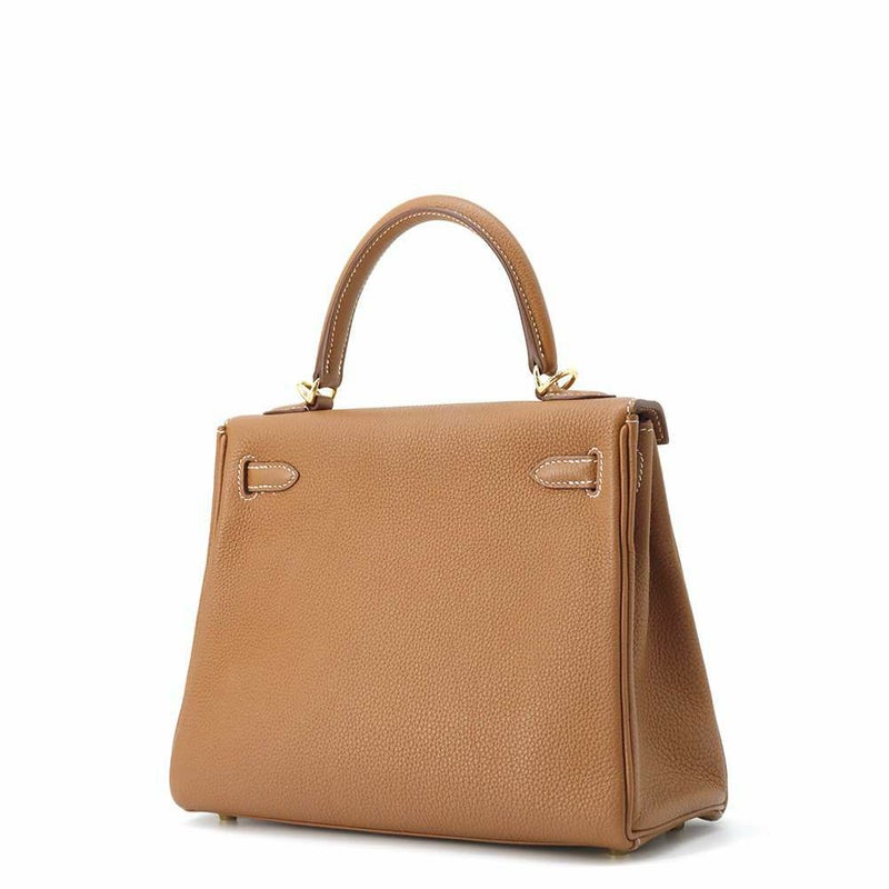 エルメス ハンドバッグ ケリー25 内縫い ゴールド/ゴールド金具 トゴ Y刻印 2wayショルダー