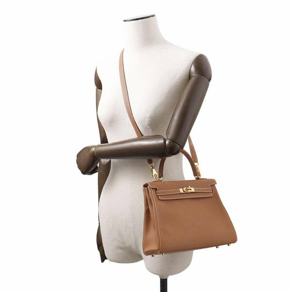 エルメス ハンドバッグ ケリー25 内縫い ゴールド/ゴールド金具 トゴ Y刻印 2wayショルダー