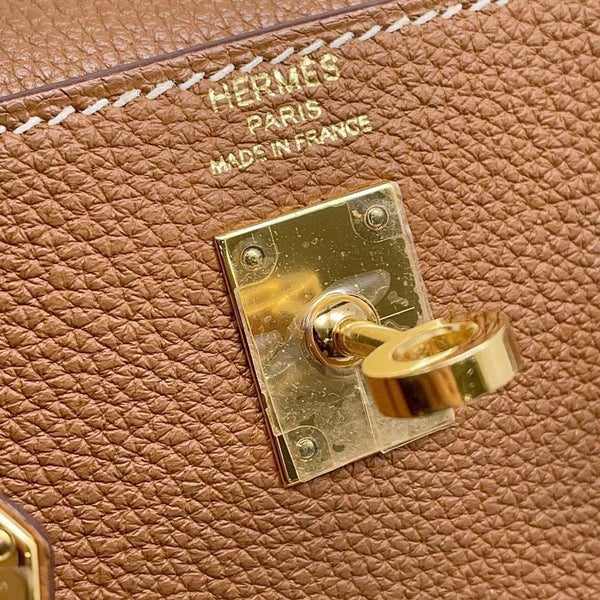 エルメス ハンドバッグ ケリー25 内縫い ゴールド/ゴールド金具 トゴ Y刻印 2wayショルダー