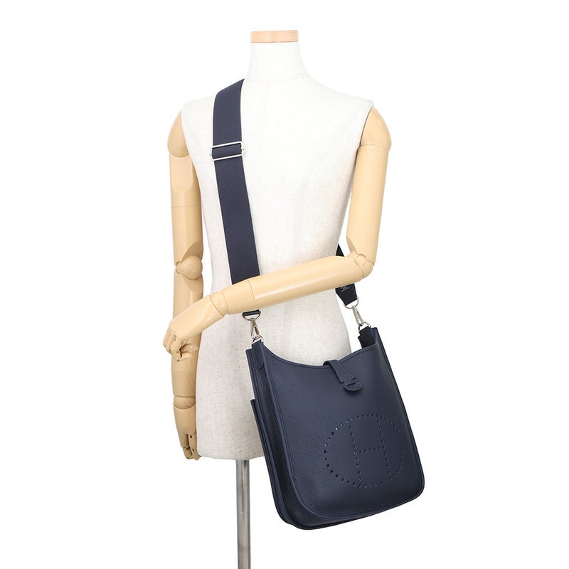 エルメス ショルダーバッグ エブリン3 PM ブルーニュイ/シルバー金具 トリヨンクレマンス X刻印
