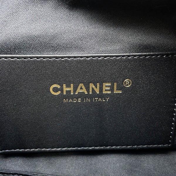 シャネル ハンドバッグ マトラッセ ココマーク ホーボーバッグ カーフスキン AS5976 CHANEL 黒