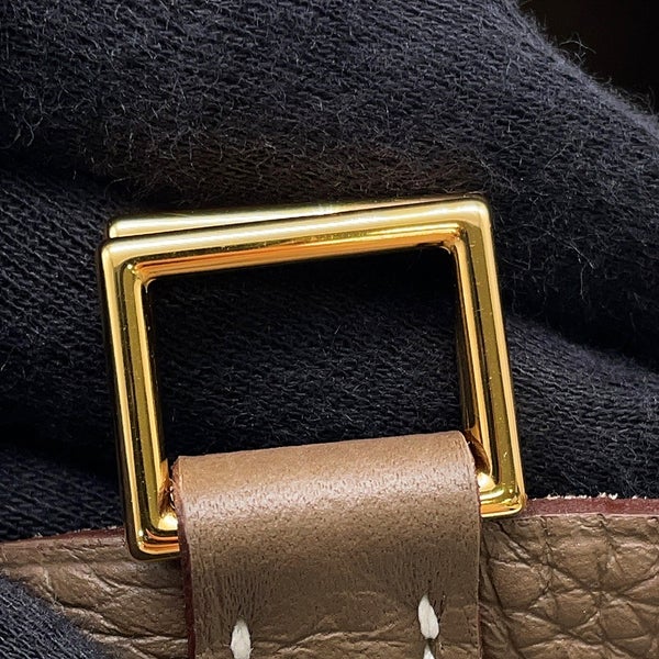 エルメス ハンドバッグ ピコタンロックPM エトゥープ/ゴールド金具 トリヨンクレマンス U刻印