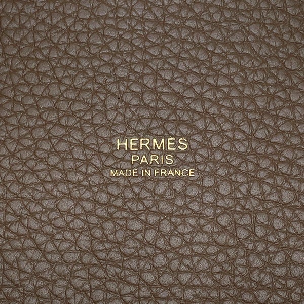 エルメス ハンドバッグ ピコタンロックPM エトゥープ/ゴールド金具 トリヨンクレマンス U刻印