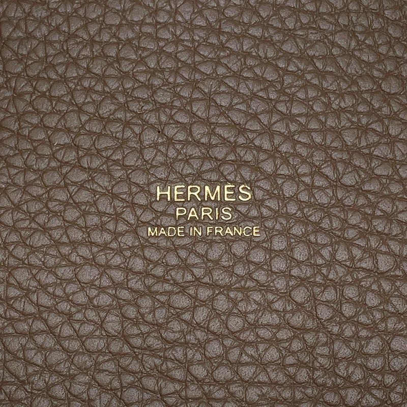 エルメス ハンドバッグ ピコタンロックPM エトゥープ/ゴールド金具 トリヨンクレマンス U刻印