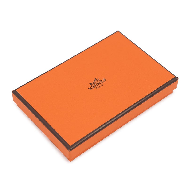 エルメス コインケース カルヴィ デュオ ヴェールドー/シルバー金具 エプソン G刻印 HERMES 財布
