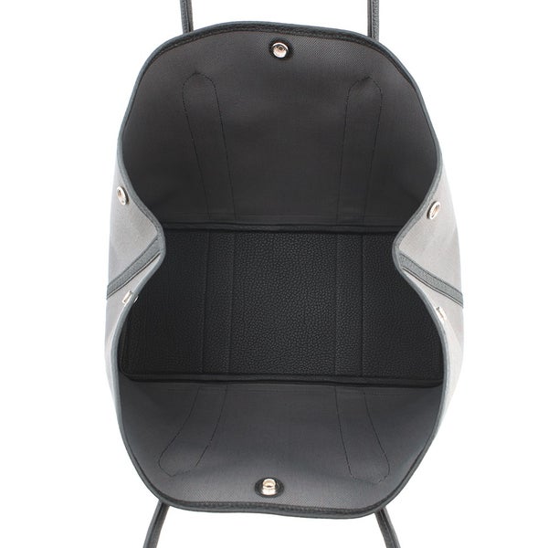 エルメス トートバッグ ガーデンパーティPM アルドワーズ/ブラック/シルバー金具 ネゴンダ/トワルミリタリー K刻印 黒