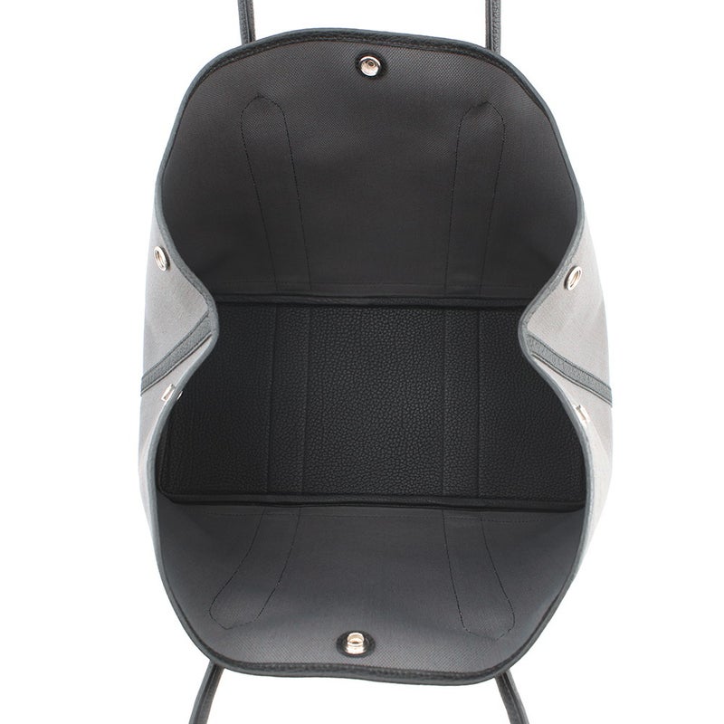 エルメス トートバッグ ガーデンパーティPM アルドワーズ/ブラック/シルバー金具 ネゴンダ/トワルミリタリー K刻印 黒