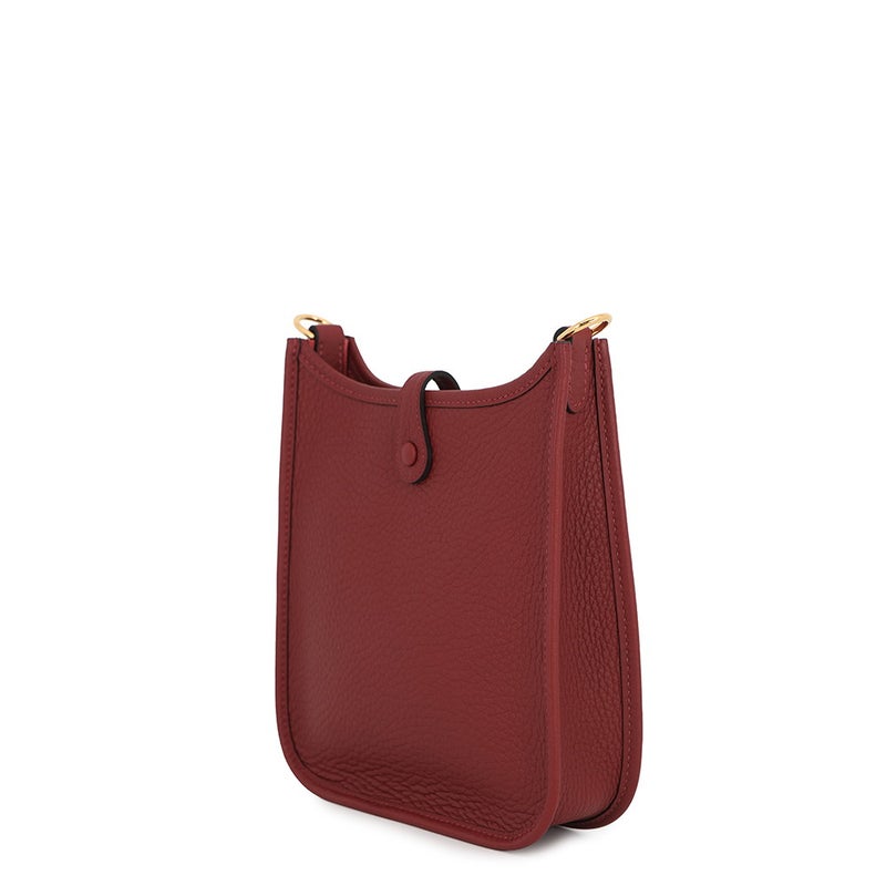 エルメス ショルダーバッグ エブリンTPM 111cm アマゾン ルージュアッシュ/ゴールド金具 トリヨンクレマンス K刻印 HERMES Evelyne