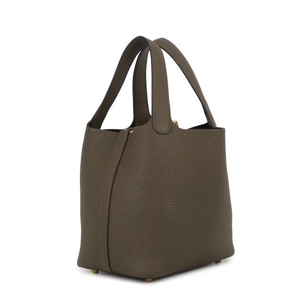 エルメス ハンドバッグ ピコタンロックPM ヴェールロデン/ゴールド金具 トリヨンクレマンス G刻印