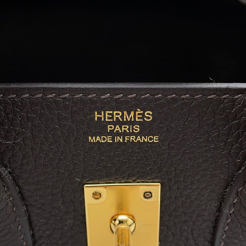 エルメス バーキン25 べブラン/ゴールド金具 トゴ G刻印 HERMES Birkin ハンドバッグ