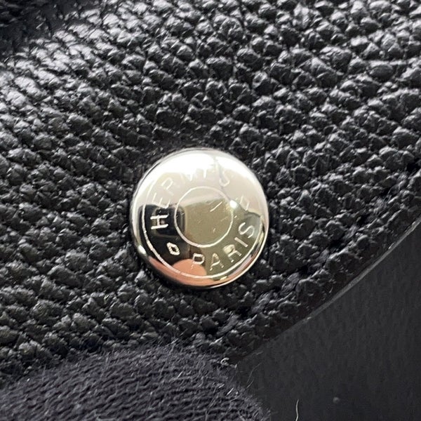 エルメス コインケース グレナン コンパクト ウォレット ブラック/シルバー金具 スイフト W刻印 黒