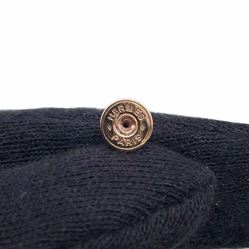 エルメス ピアス ミニ・ポップアッシュ ブラック/ピンクゴールド金具 HERMES アクセサリー