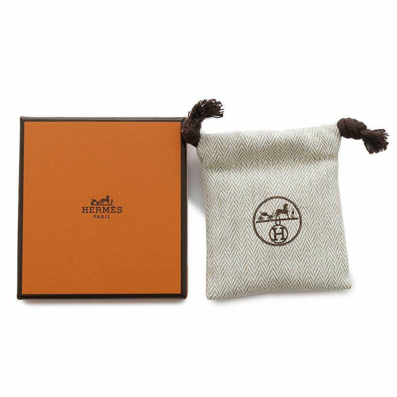 エルメス ピアス ミニ・ポップアッシュ ブラック/ピンクゴールド金具 HERMES アクセサリー