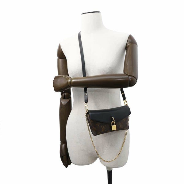 ルイヴィトン ショルダーバッグ モノグラム パドロック・オンストラップ M80559 LOUIS VUITTON 2way ブラック 黒