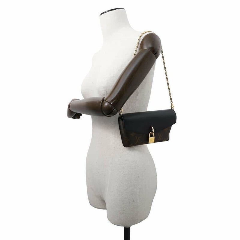 ルイヴィトン ショルダーバッグ モノグラム パドロック・オンストラップ M80559 LOUIS VUITTON 2way ブラック 黒