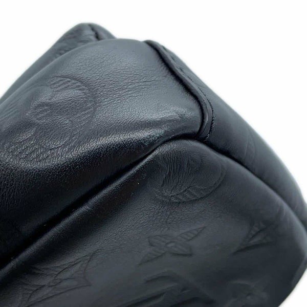 ルイヴィトン ショルダーバッグ モノグラム・シャドウ ダブル・フォンポーチ M81323 LOUIS VUITTON ブラック 黒