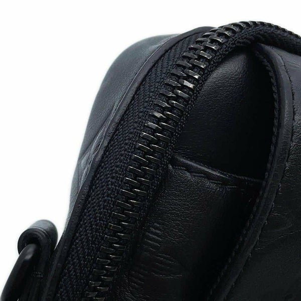 ルイヴィトン ショルダーバッグ モノグラム・シャドウ ダブル・フォンポーチ M81323 LOUIS VUITTON ブラック 黒