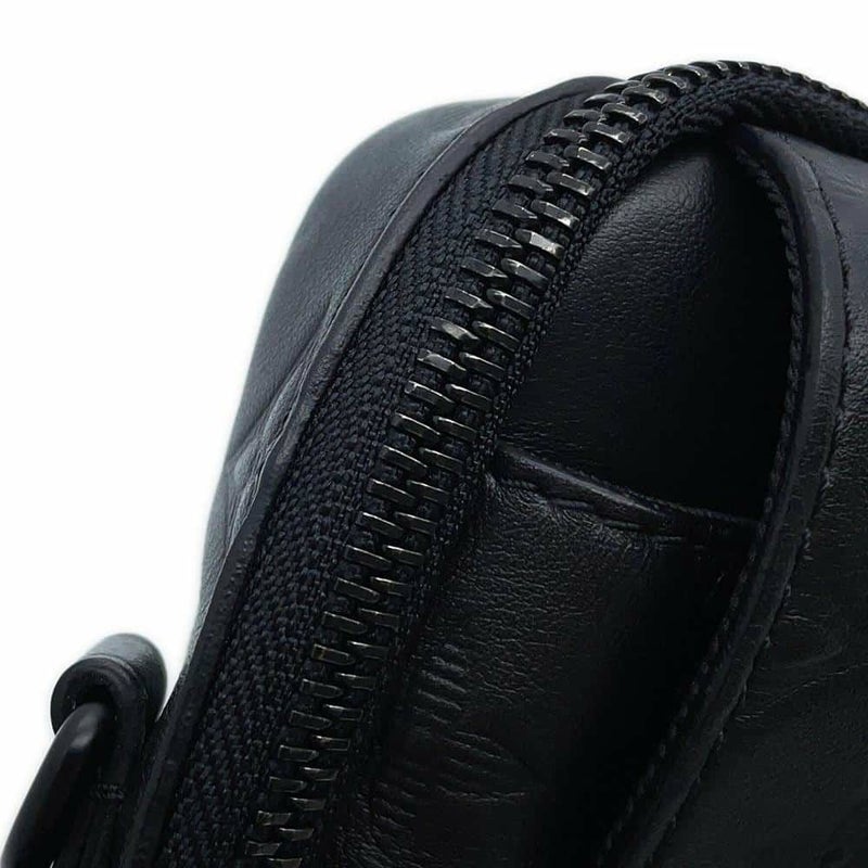 ルイヴィトン ショルダーバッグ モノグラム・シャドウ ダブル・フォンポーチ M81323 LOUIS VUITTON ブラック 黒