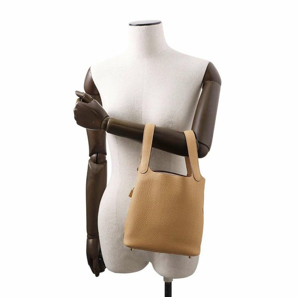 エルメス ハンドバッグ ピコタンロックPM ビスキュイ/ゴールド金具 トリヨンクレマンス W刻印