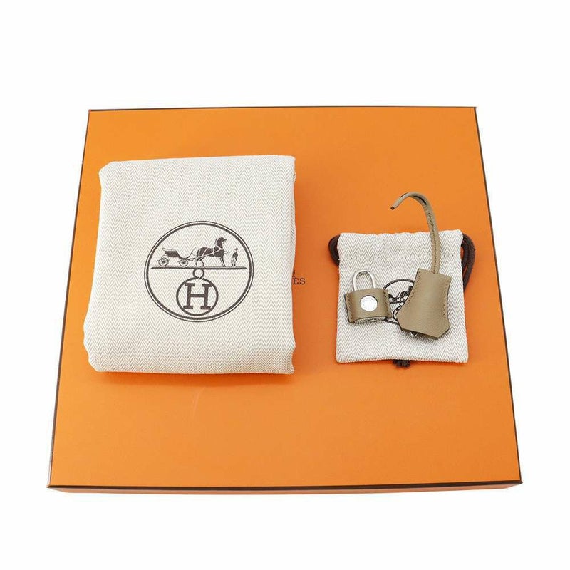 エルメス ハンドバッグ ニュードラッグII トレンチ/シルバー金具 エバーカラーK刻印