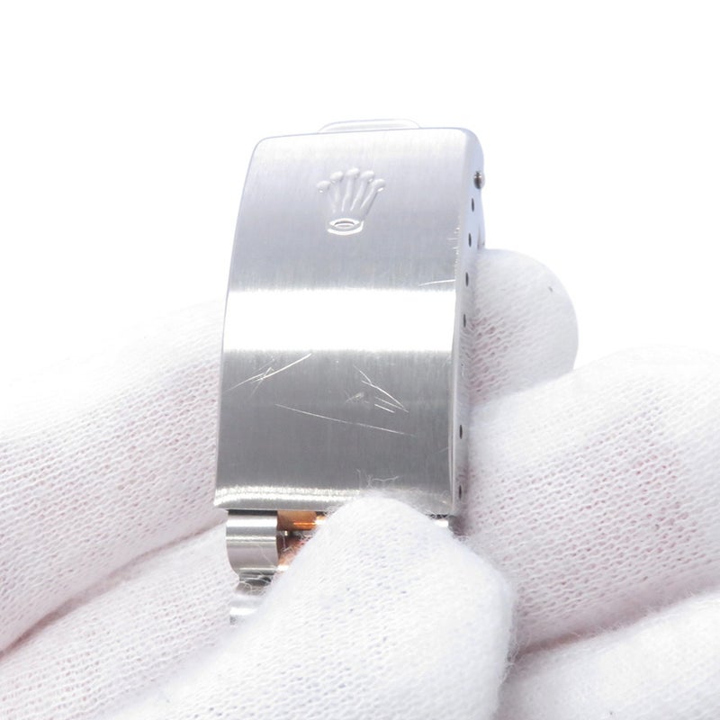 ロレックス デイトジャスト S番 SS/K18YG イエローゴールド 16233 ROLEX 腕時計 アイボリー文字盤 ピラミッド