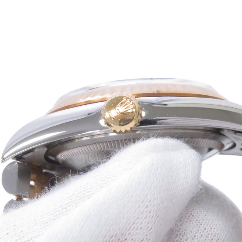 ロレックス デイトジャスト S番 SS/K18YG イエローゴールド 16233 ROLEX 腕時計 アイボリー文字盤 ピラミッド