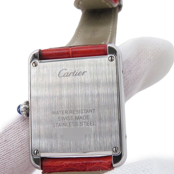 カルティエ タンク ソロ SM W5200000 Cartier 腕時計 ウォッチ レディース シャンパンピンク文字盤