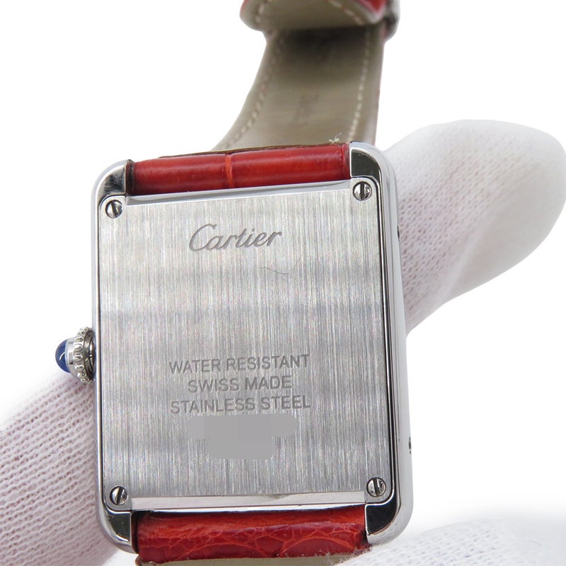 カルティエ タンク ソロ SM W5200000 Cartier 腕時計 ウォッチ レディース シャンパンピンク文字盤