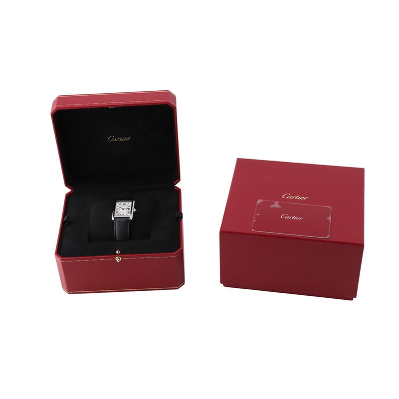 カルティエ タンク マスト ドゥ カルティエ ウォッチ LM WSTA0041 Cartier 腕時計 シルバー文字盤